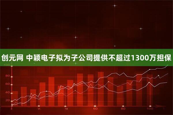 创元网 中颖电子拟为子公司提供不超过1300万担保