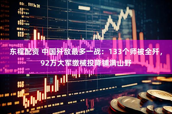 东程配资 中国歼敌最多一战：133个师被全歼，92万大军缴械投降铺满山野